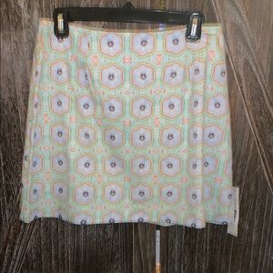Floral Mini Skirt in Vibrant Hues